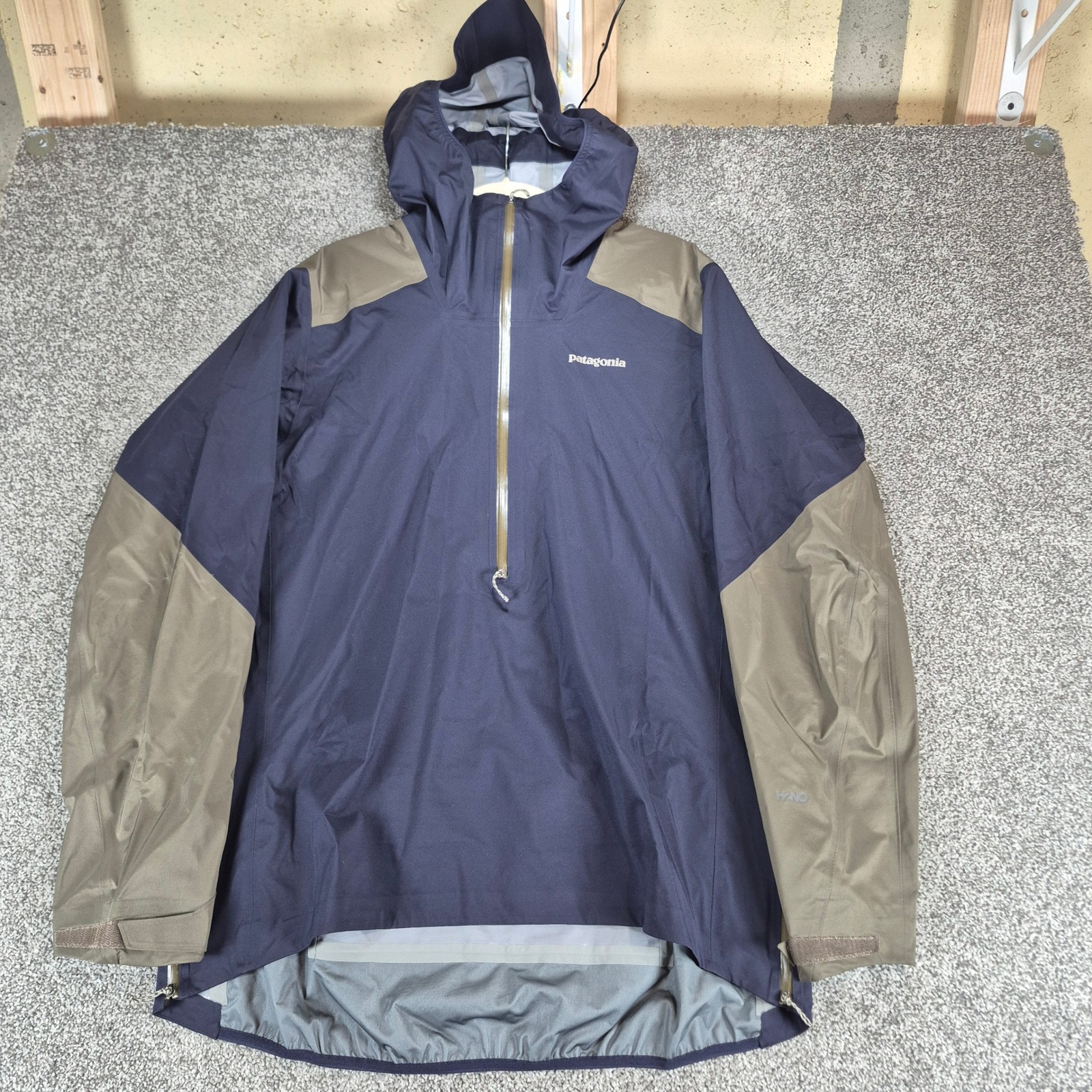 Nwt Patagonia Dirt Roamer Storm Jacket Mens Xl Sunken Blue Waterproof Shell